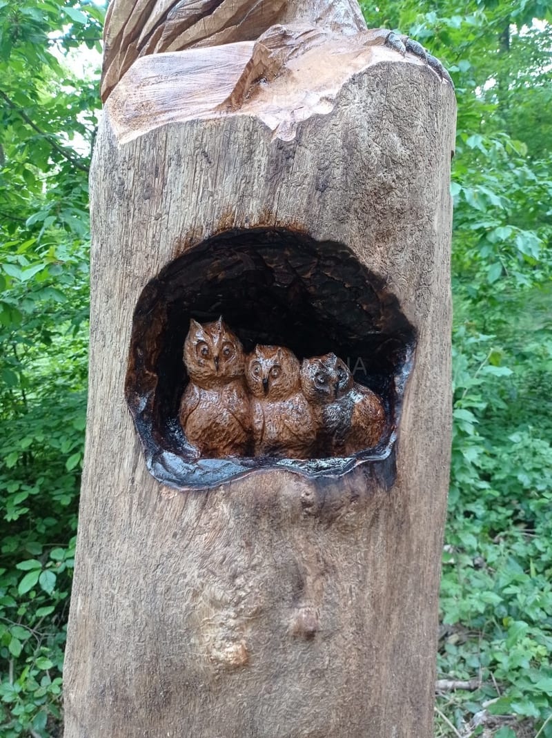 Sculpture sur bois de Fernand Olona