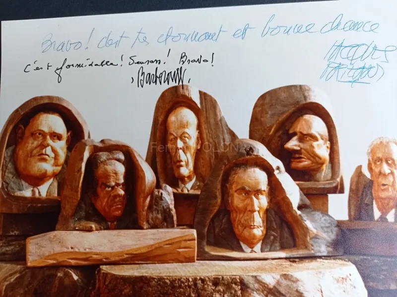 Sculpture sur bois de Fernand Olona