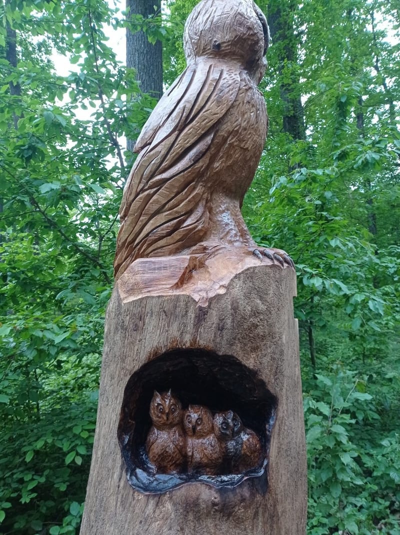 Sculpture sur bois de Fernand Olona