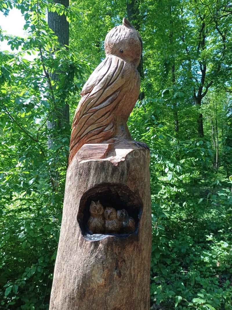 Sculpture sur bois de Fernand Olona